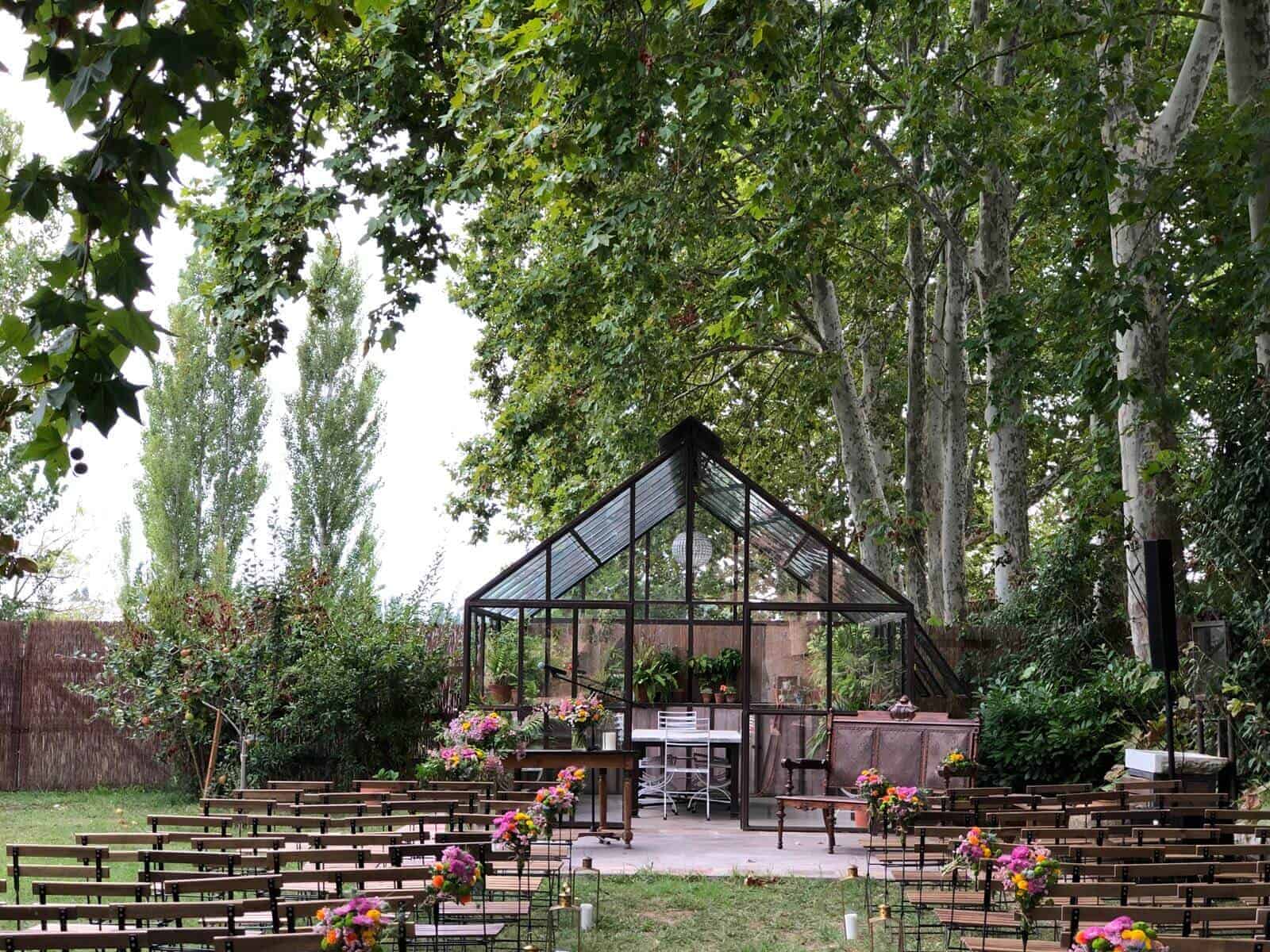 greenhouse wedding castle cortal gran