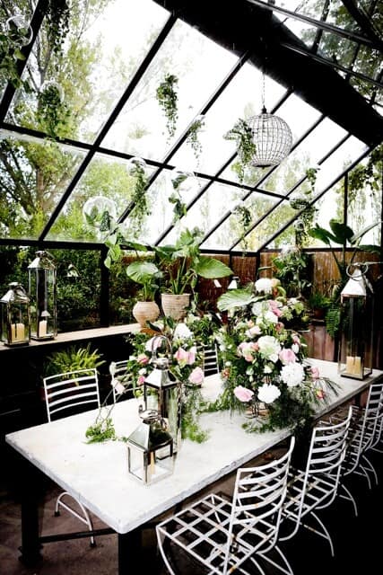 decoration greenhouse wedding castle cortal gran